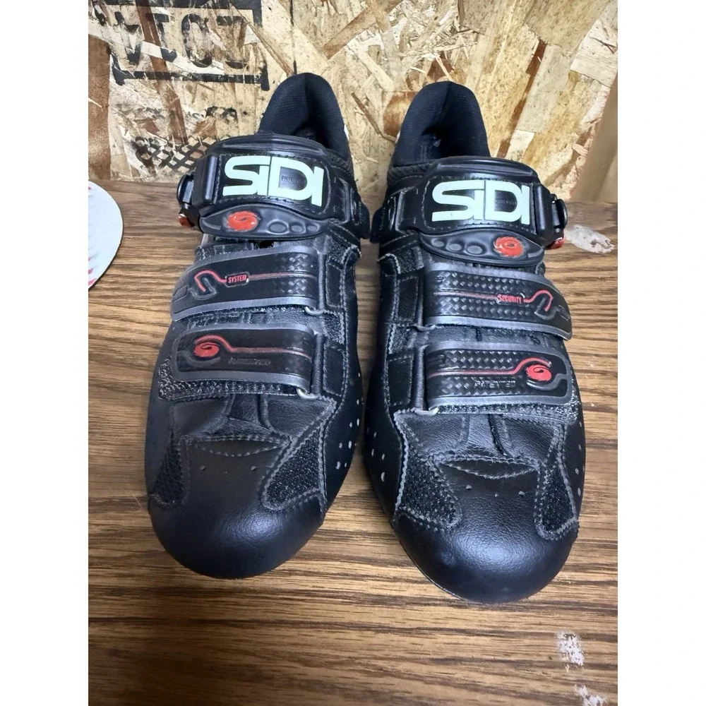 Sidi S-Pro Carbon Millennium III Road Cycling Shoes EU 41 Black Red 3 Bolt